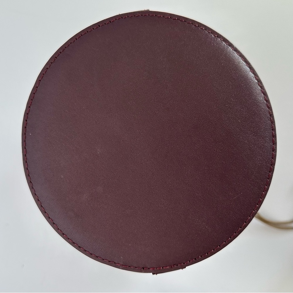 J.Crew Sedona Basket Bag in Leather in Port Wine | NWT - Picture 7 of 16